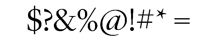 Lyon Hebrew Display Light Font OTHER CHARS