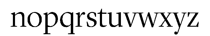 Lyon Hebrew Display Light Font LOWERCASE