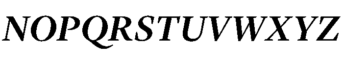 Lyon Hebrew Display Medium Italic Font UPPERCASE