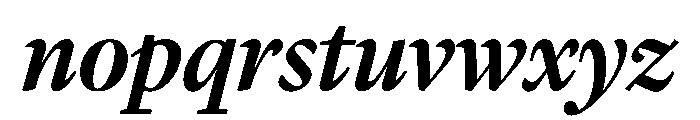 Lyon Hebrew Display Medium Italic Font LOWERCASE