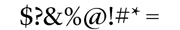 Lyon Hebrew Display Regular Font OTHER CHARS