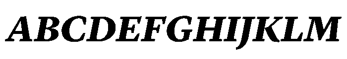 Lyon Hebrew Text Black Italic Font UPPERCASE