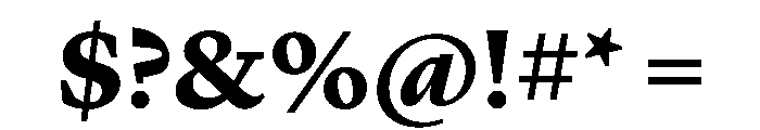 Lyon Hebrew Text Black Font OTHER CHARS