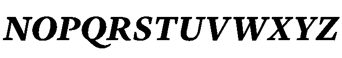 Lyon Hebrew Text Bold Italic Font UPPERCASE