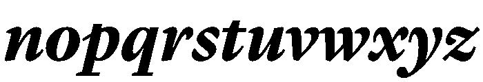 Lyon Hebrew Text Bold Italic Font LOWERCASE