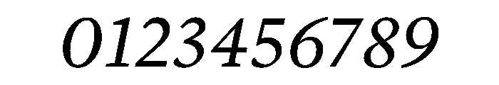 Lyon Hebrew Text Regular Italic Font OTHER CHARS