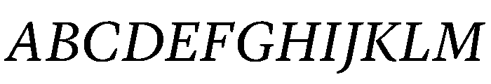 Lyon Hebrew Text Regular Italic Font UPPERCASE