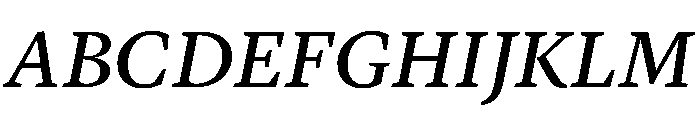 Lyon Hebrew Text Regular No 2 Italic Font UPPERCASE