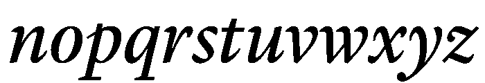 Lyon Hebrew Text Regular No 2 Italic Font LOWERCASE