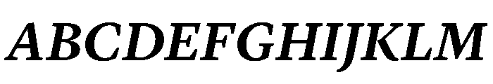 Lyon Hebrew Text Semibold Italic Font UPPERCASE