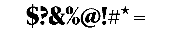 Lyon Hed Black Font OTHER CHARS