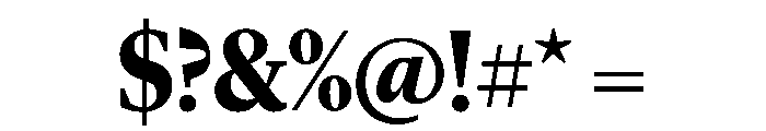 Lyon Hed Bold Font OTHER CHARS