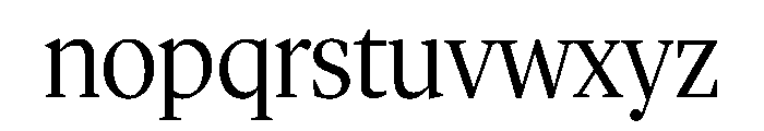 Lyon Hed Extralight Font LOWERCASE