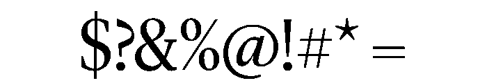 Lyon Hed Light Font OTHER CHARS