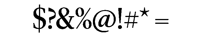 Lyon Hed Regular Font OTHER CHARS