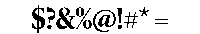 Lyon Hed Semibold Font OTHER CHARS