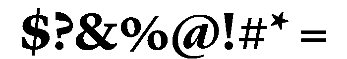 Lyon Text Bold Font OTHER CHARS