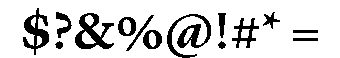 Lyon Text Semibold Font OTHER CHARS
