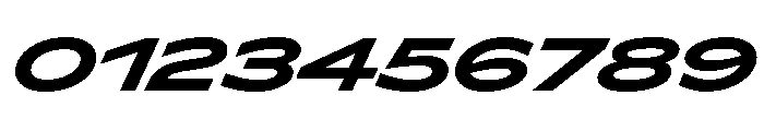 Lyyra Expanded Black Italic Font OTHER CHARS