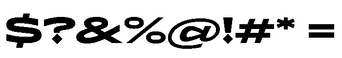 Lyyra Expanded Black Font OTHER CHARS