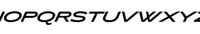 Lyyra Expanded Bold Italic Font UPPERCASE