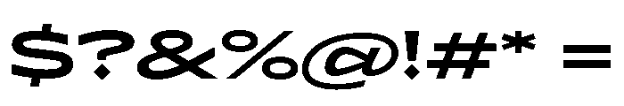 Lyyra Expanded Bold Font OTHER CHARS