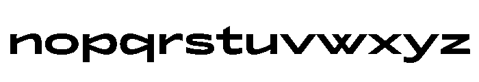 Lyyra Expanded Bold Font LOWERCASE