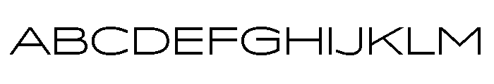 Lyyra Expanded Light Font UPPERCASE