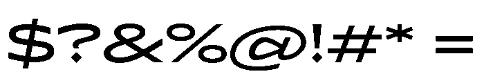Lyyra Expanded Medium Font OTHER CHARS