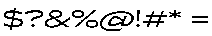 Lyyra Expanded Regular Font OTHER CHARS