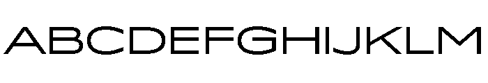 Lyyra Expanded Regular Font UPPERCASE