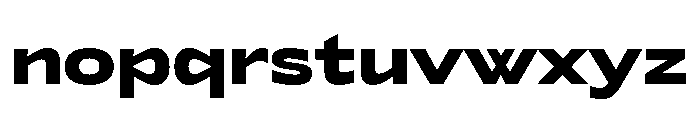 Lyyra Extended Black Font LOWERCASE