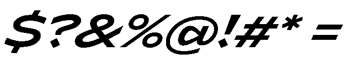 Lyyra Extended Bold Italic Font OTHER CHARS
