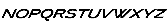 Lyyra Extended Bold Italic Font UPPERCASE