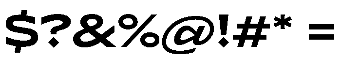 Lyyra Extended Bold Font OTHER CHARS