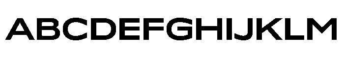 Lyyra Extended Bold Font UPPERCASE