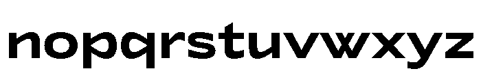 Lyyra Extended Bold Font LOWERCASE