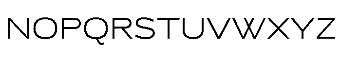 Lyyra Extended Light Font UPPERCASE