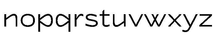 Lyyra Extended Light Font LOWERCASE