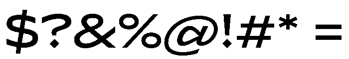 Lyyra Extended Medium Font OTHER CHARS