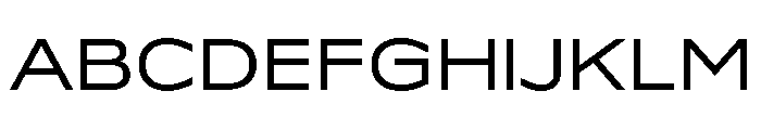 Lyyra Extended Regular Font UPPERCASE