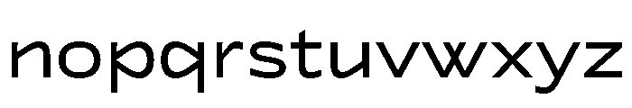 Lyyra Extended Regular Font LOWERCASE