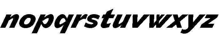 Lyyra Standard Black Italic Font LOWERCASE