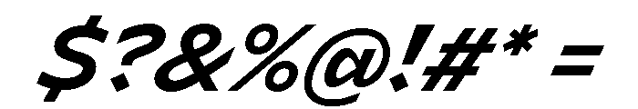 Lyyra Standard Bold Italic Font OTHER CHARS