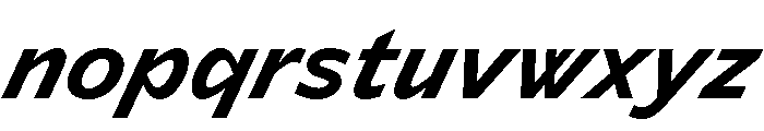 Lyyra Standard Bold Italic Font LOWERCASE