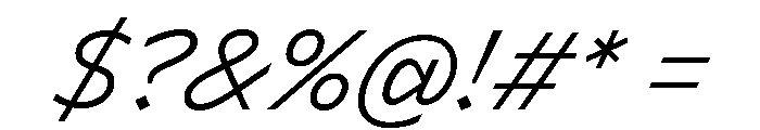 Lyyra Standard Light Italic Font OTHER CHARS