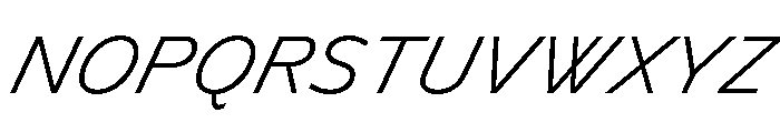 Lyyra Standard Light Italic Font UPPERCASE