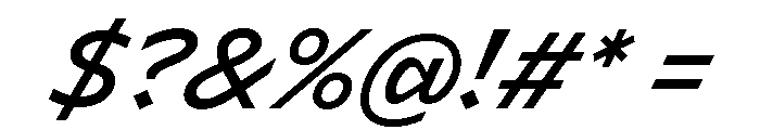 Lyyra Standard Medium Italic Font OTHER CHARS