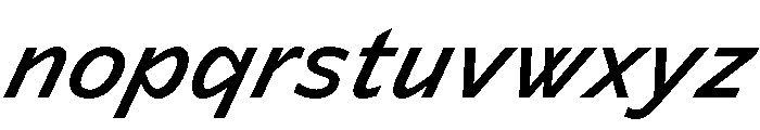 Lyyra Standard Medium Italic Font LOWERCASE