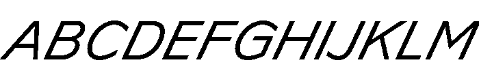 Lyyra Standard Regular Italic Font UPPERCASE